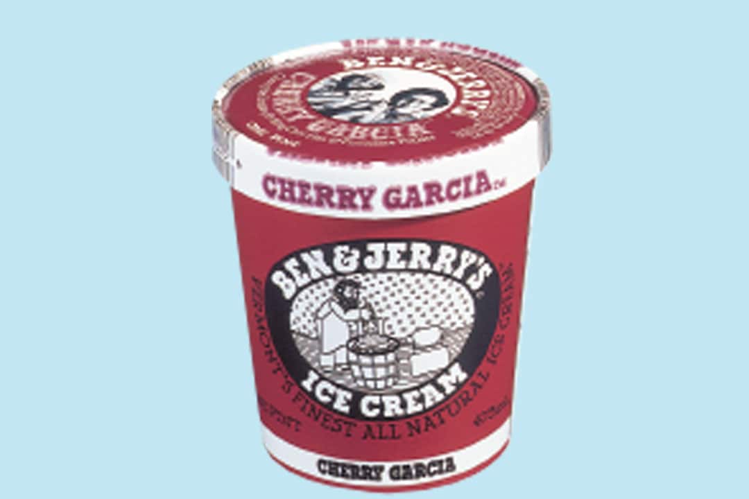 Antigo copo de embalagem de Cherry Garcia