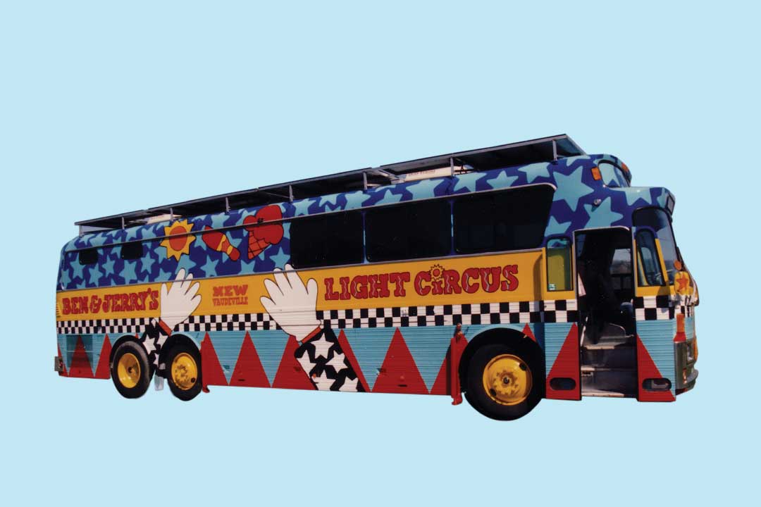 Autocarro de turismo da Ben & Jerry’s