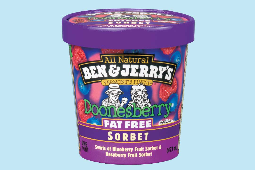 Copo de sorvete Doonesberry sem gordura